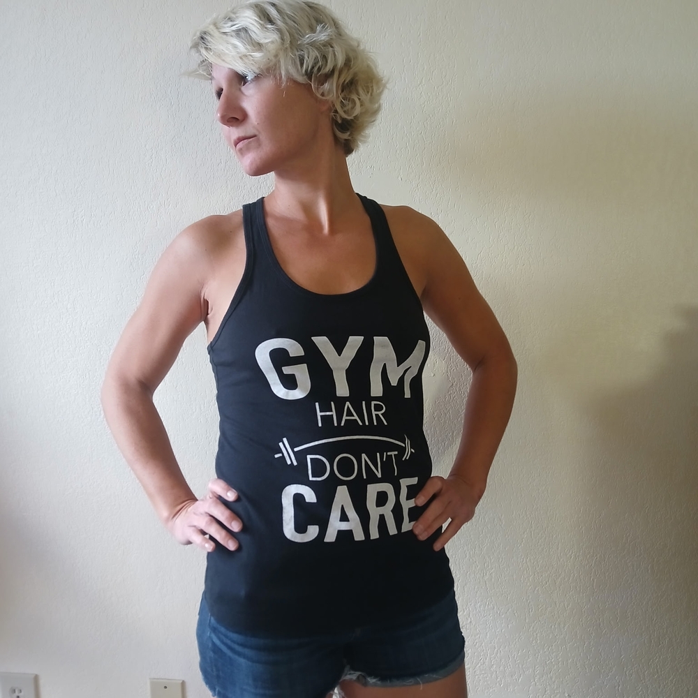 Black Graphic Tank Top